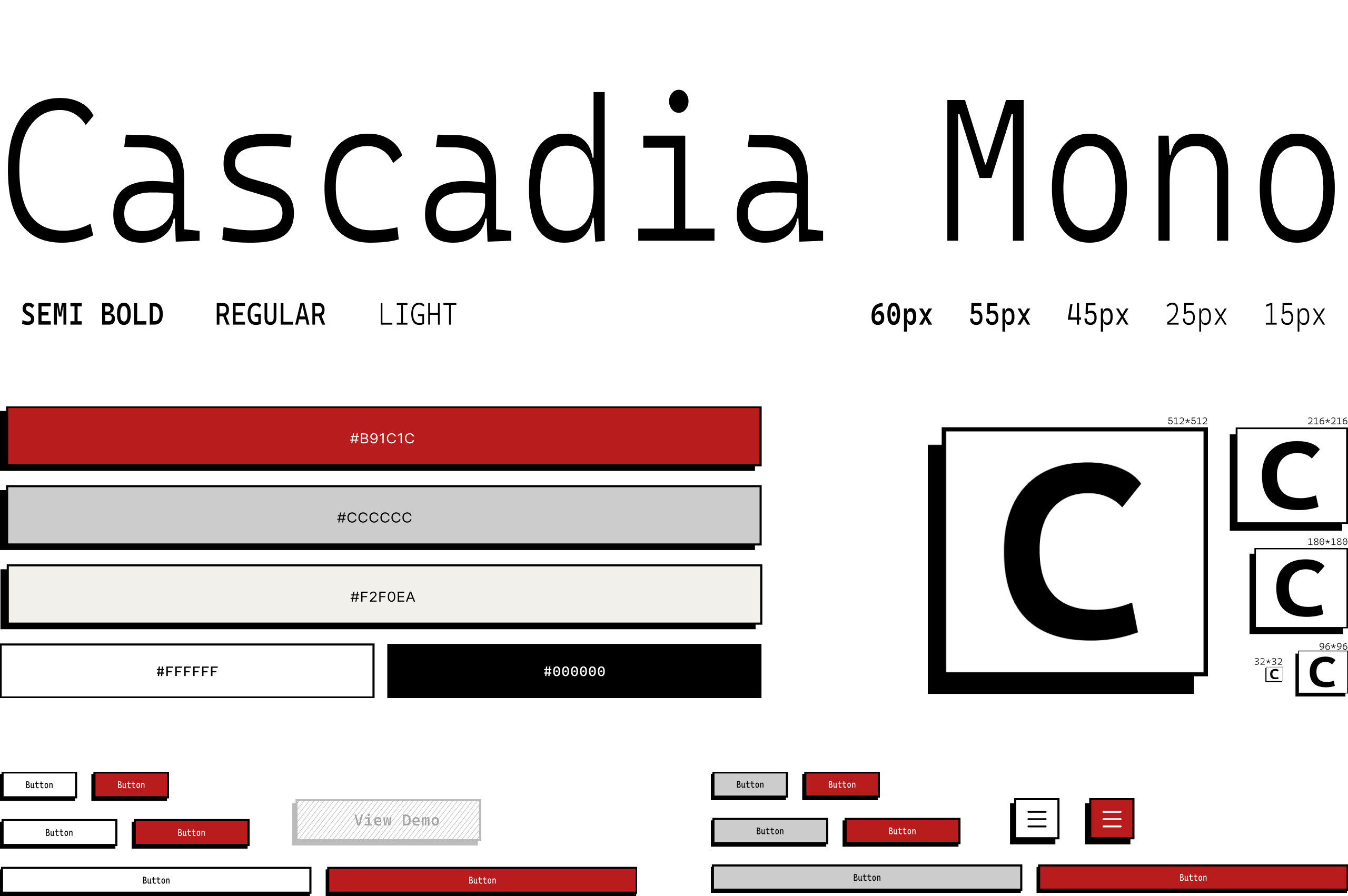Console Logs visual design system showing color palette and UI components